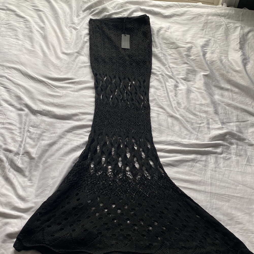 Crochet maxi skirt